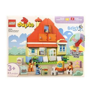 LEGO DUPLO Bluey Bluey's Family House with Memory Game Building Set, 10459, 83pc